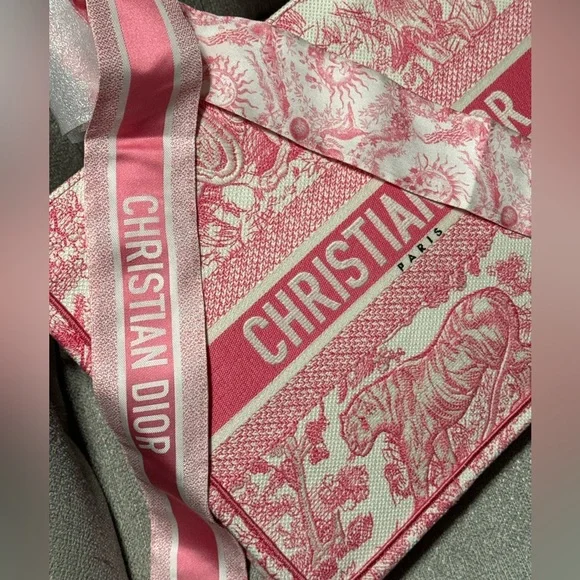 Dior like new celestial collection pink white Mitzah bandeau w/ box - Picture 4 of 5